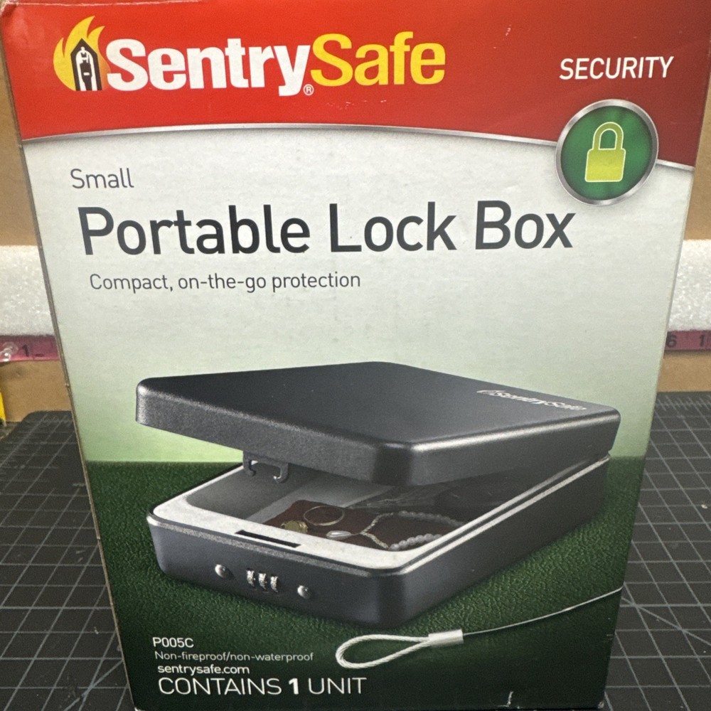 SentrySafe P005C Small Portable Lock Safe Box with Combination Lock NEW!!