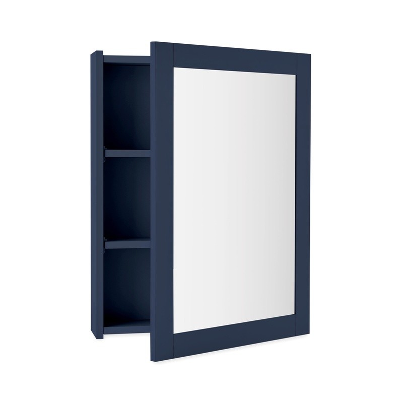 Mirror Medicine Cabinet Wall Mount Adjustable Shelves Storage Solution W/ Mirror