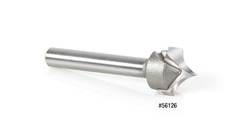 Amana Tool 56141 Solid Carbide Roundover Router Bit 1/32 Radius 5/64 Diameter 3/