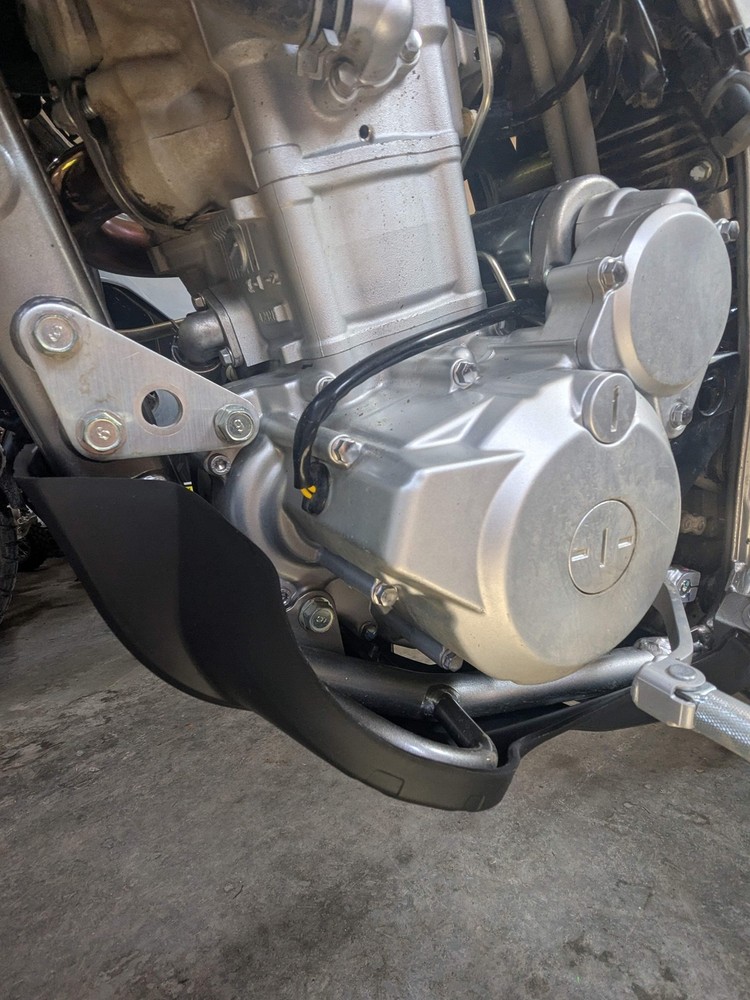Kawasaki KLX300 Plastic Skid Plate with Linkage Protector