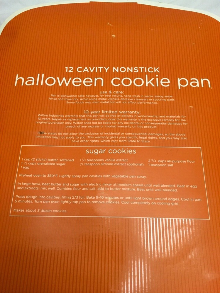 Wilton Halloween Cookie Pan NWOT