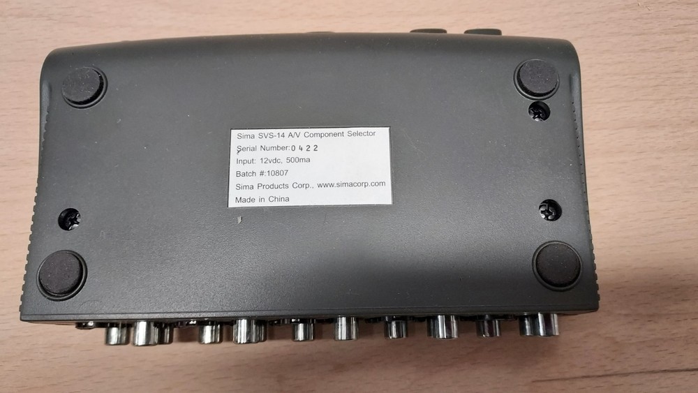 Sima SVS-14 a/v Component Selector 4 Input