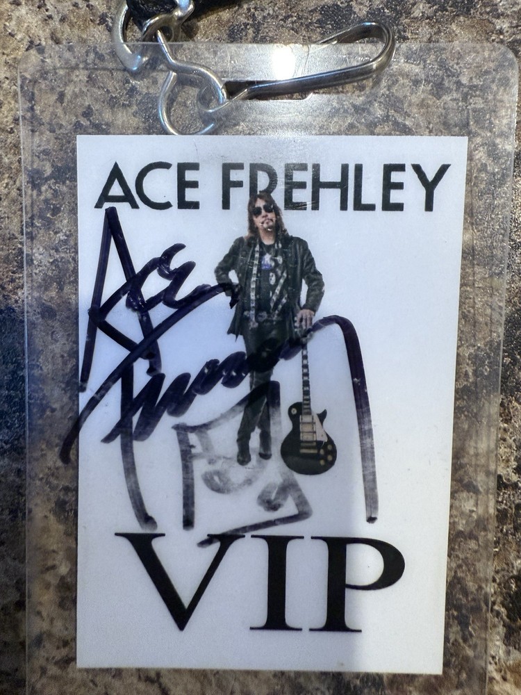 Ace Frehley Signed Backstage Pass