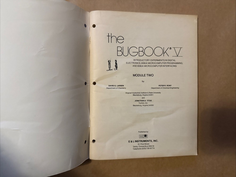 * 1976 The Bugbook V Modules 1 & 2 808a Microcomputer 1st Print