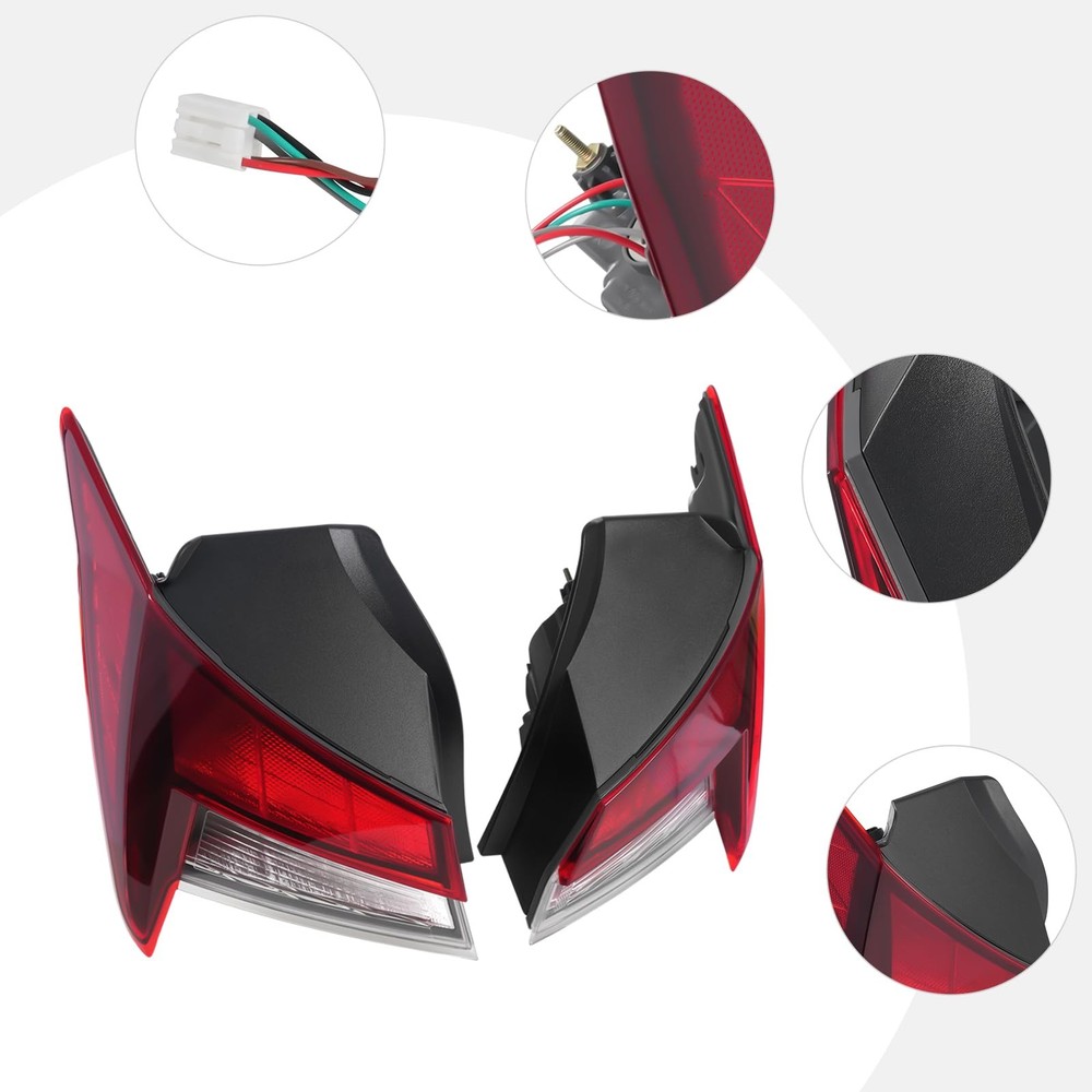 Direct Replacement Halogen Tail Light Assembly Left Right for Elantra 2021-2024