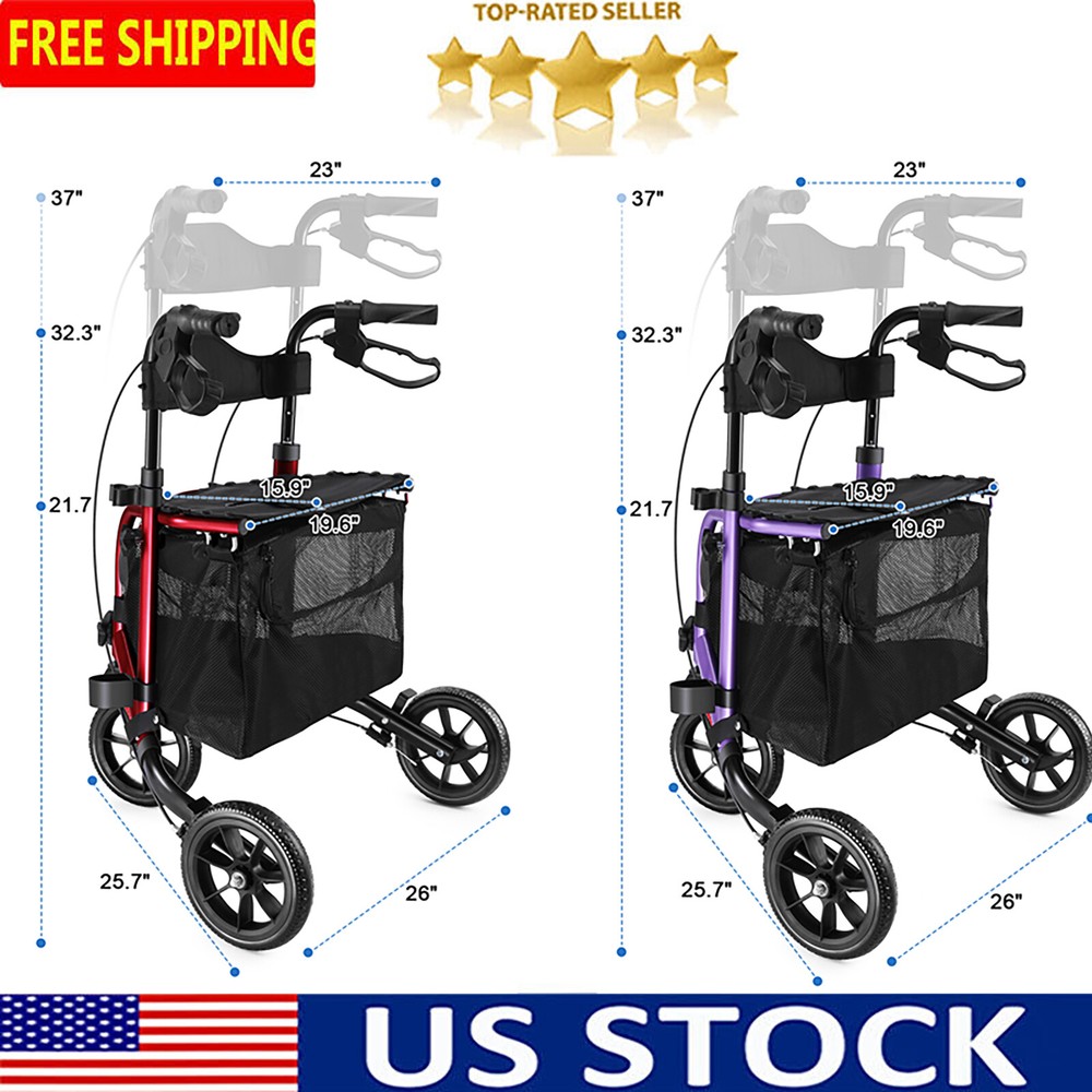 WALK MATE 3-Wheel Rolling WALK MATE 3-Wheel Rolling Adjustable Folding Rollator