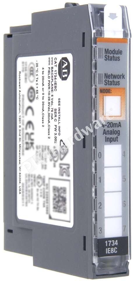 Surplus Open Allen Bradley 1734-IE8C Ser C POINT I/O 8-Ch Current Input Module