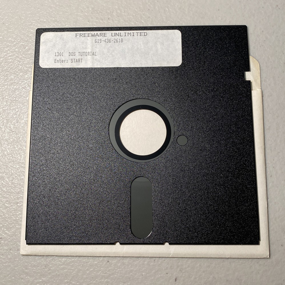 IBM Tandy 5.25” 1301 DOS Tutorial Freeware Unlimited