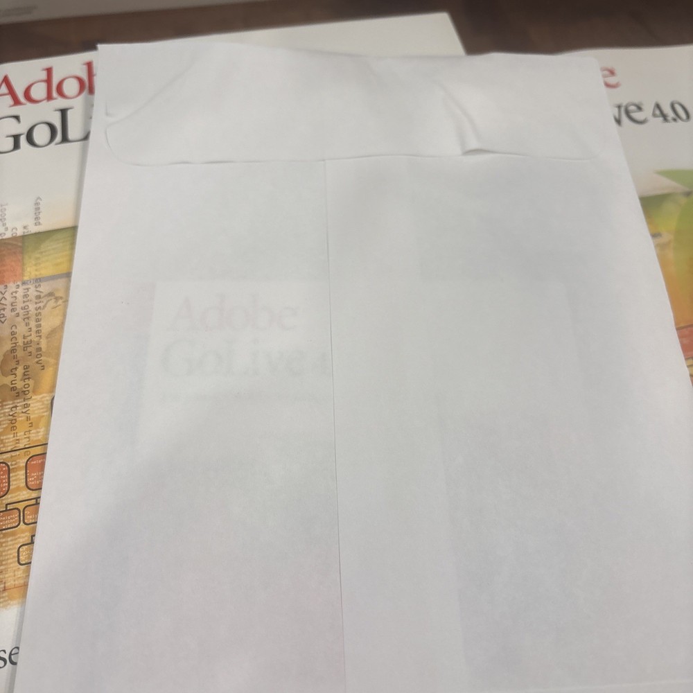 Adobe GoLive 4.0 Upgrade Macintosh Complete Boxed Software Manuals Serial