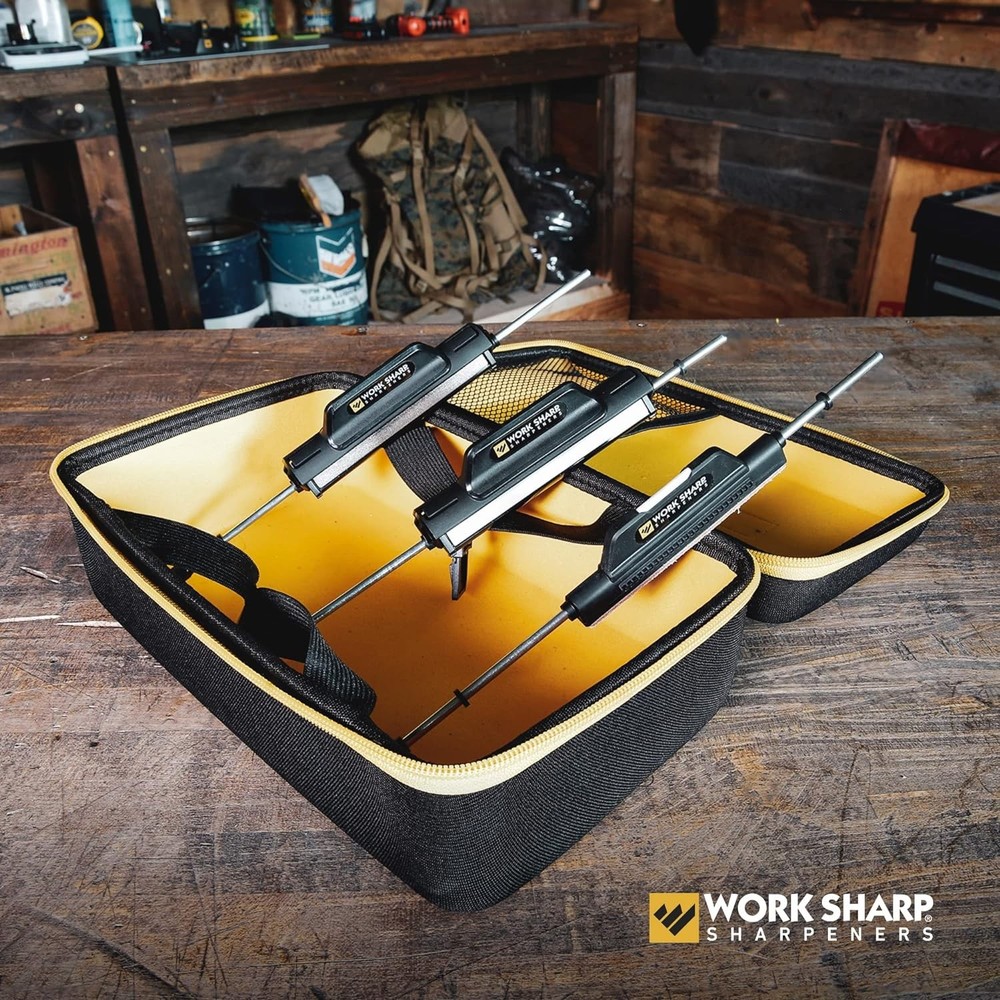 Knife Sharpener Upgrade Kit: 7 Abrasives & Carry Case