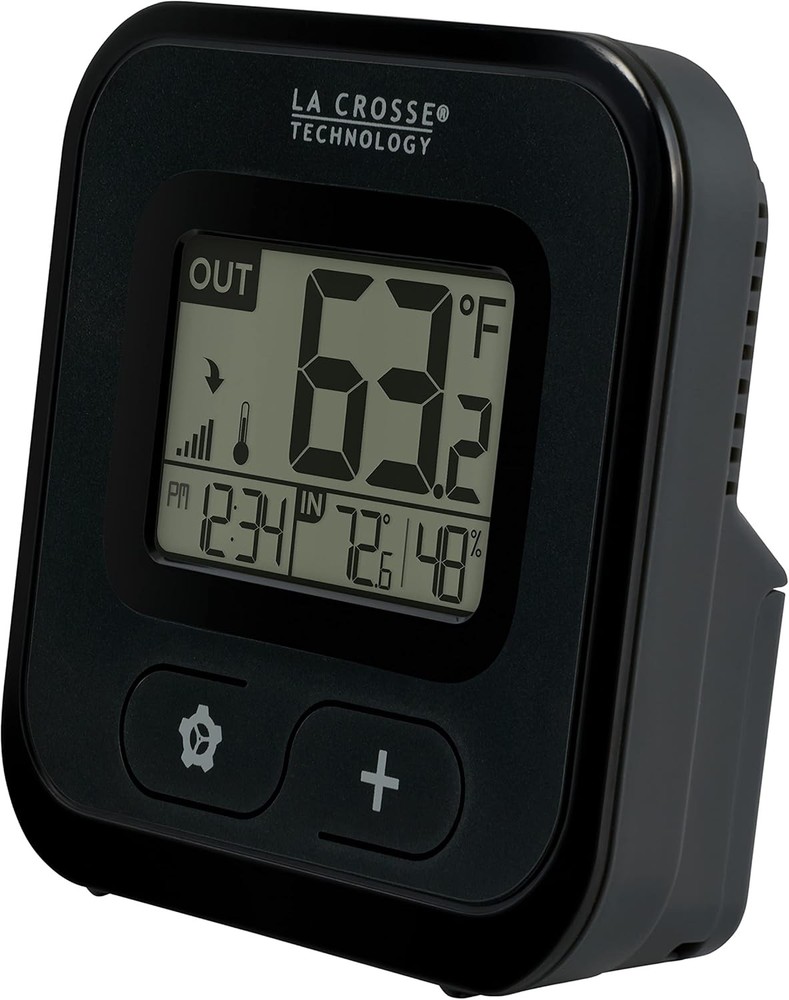 La Crosse Technology 308-147 Wireless Compact Digital Thermometer with Black