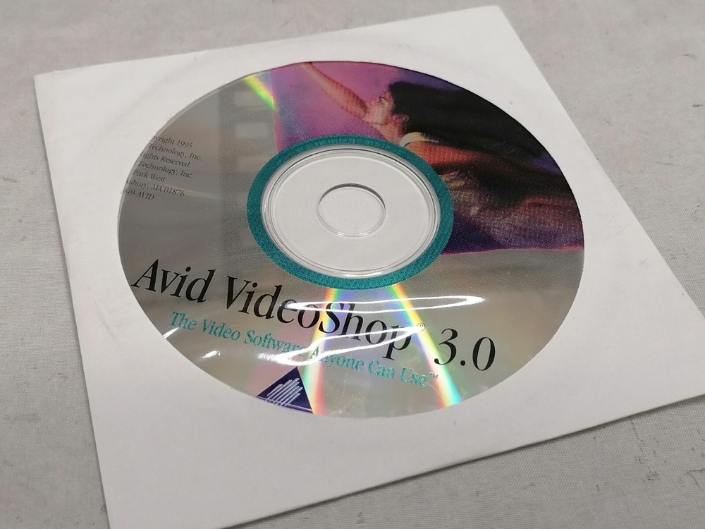 Vintage 1995 Avid VideoShop 3.0 Software Disc