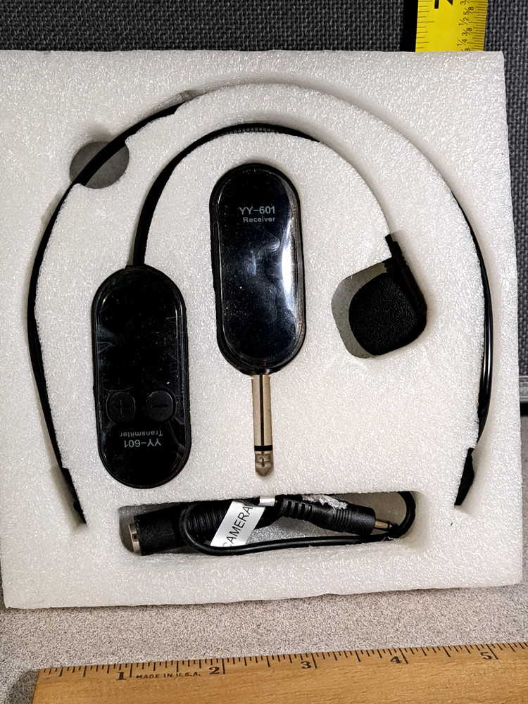 YY-601 Headphone Receiver Transmitter & Camera Cord #3369L173