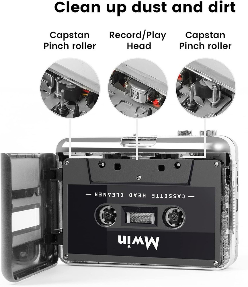 Comprehensive Audio Cassette Cleaning Kit - Head Cleaner Tape & Liquid Solution