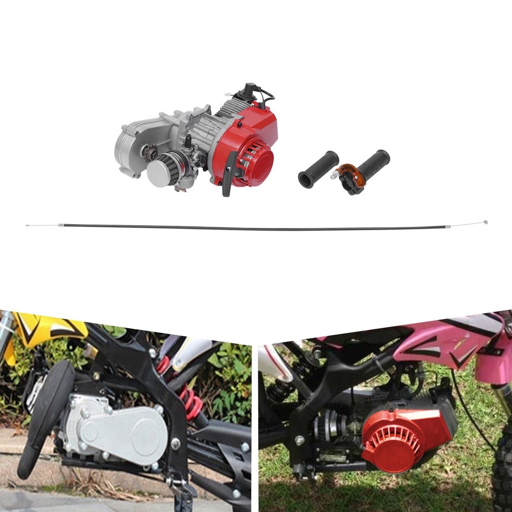 49cc 2 Stroke Pull Start Engine Kit with Air Filter for Mini Dirt Bike ATV