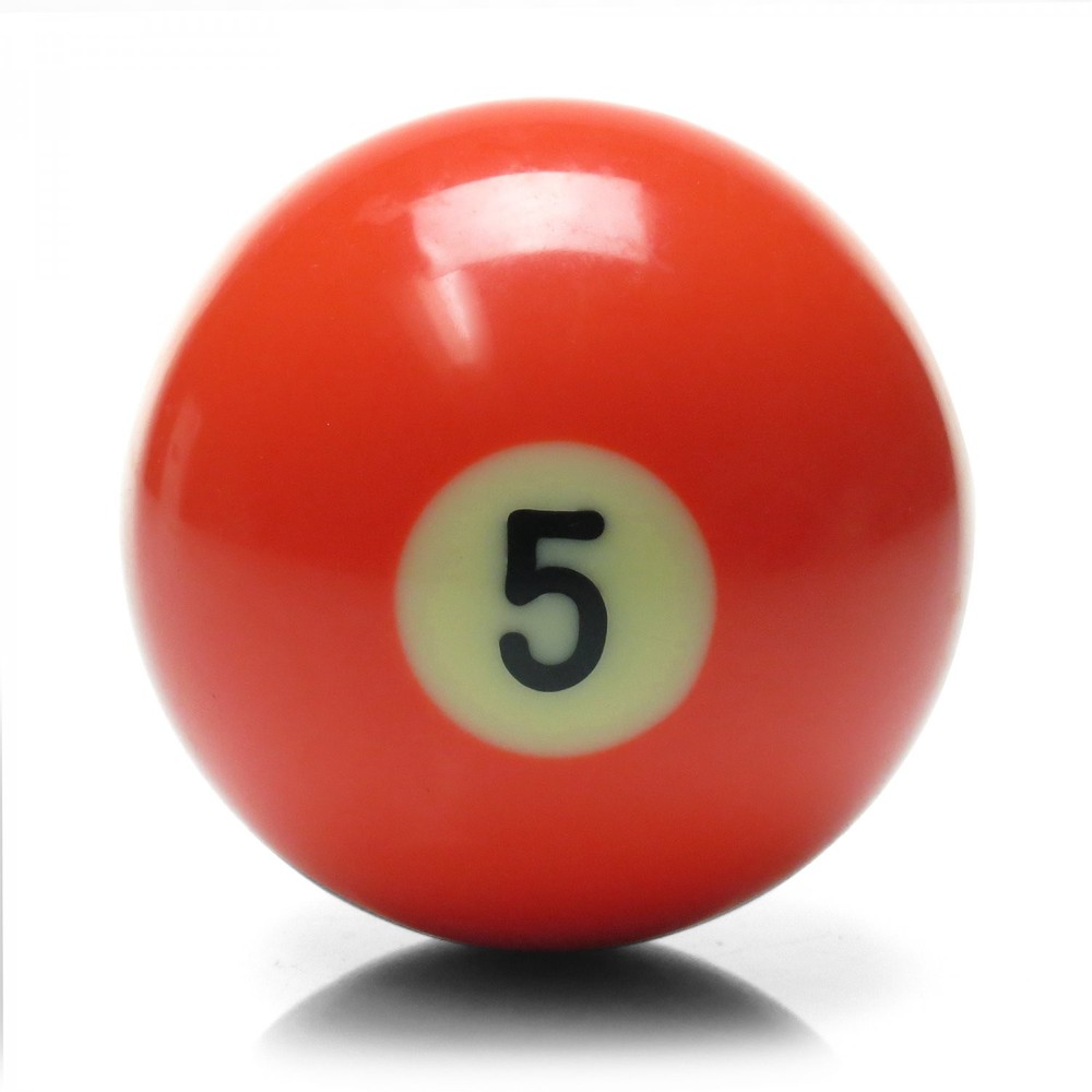 5 Ball Billiard Pool Custom Shift Knob