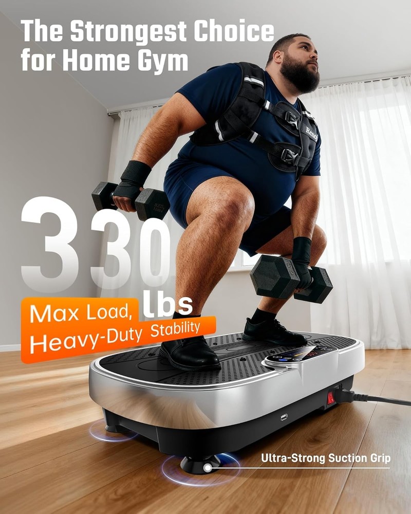 Whole Body Vibration Platform 330 lb Capacity with Speaker