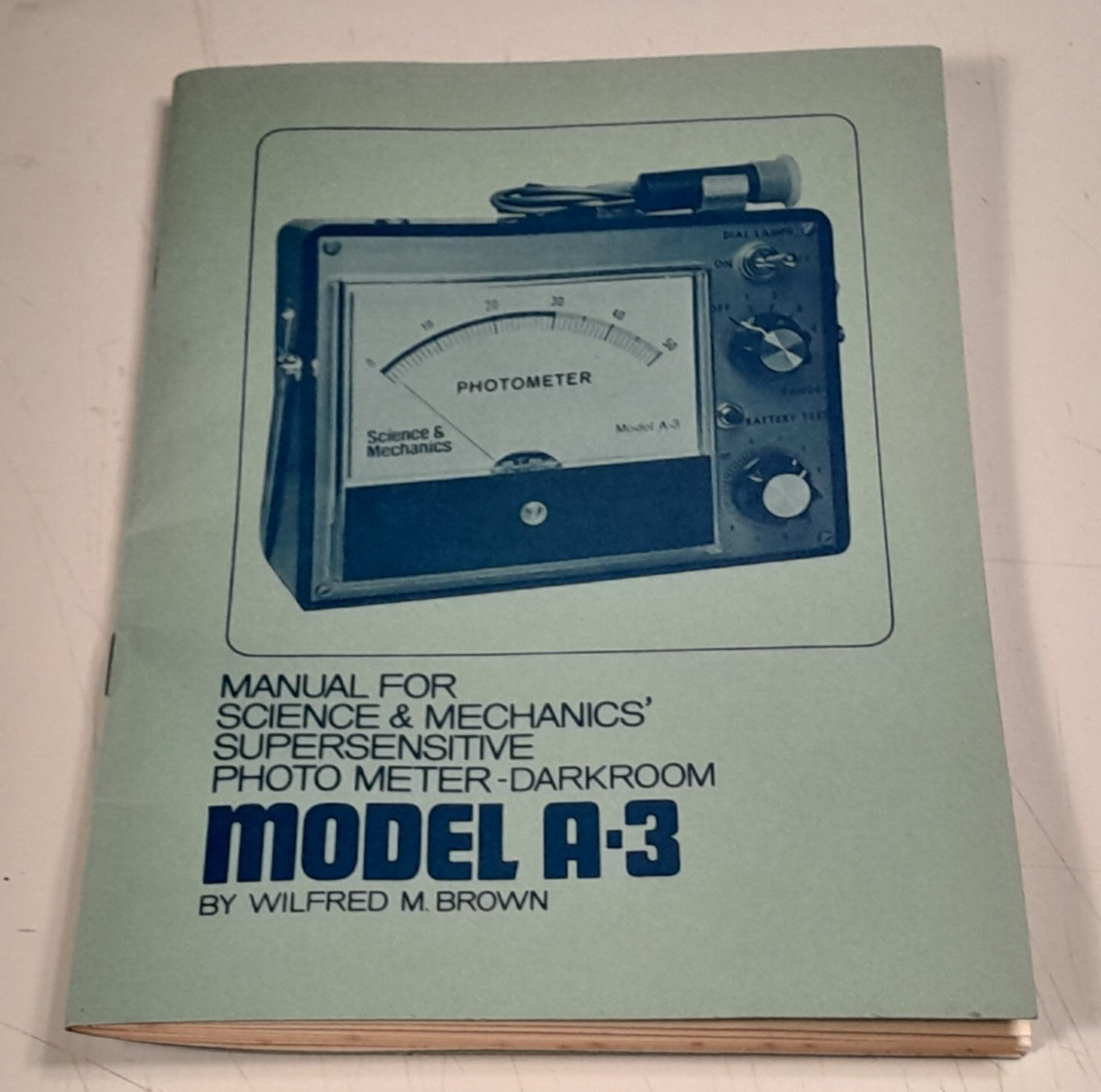 Vintage Science & Mechanics Photometer Model A-3 Analogic with Sensor Darkroom