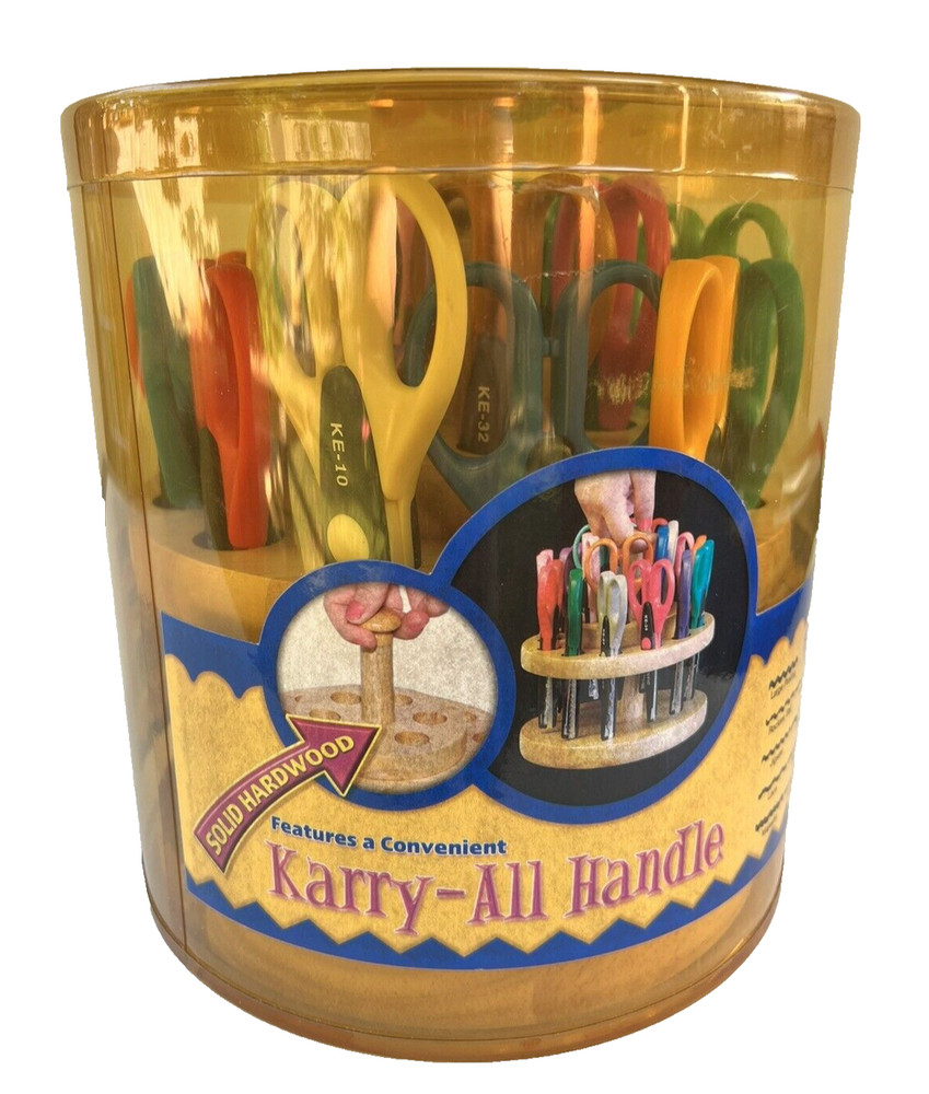 Kraft Edgers Kaddy 18 Mixed Edging Scissors Solid Wood Stand Non Skid Base