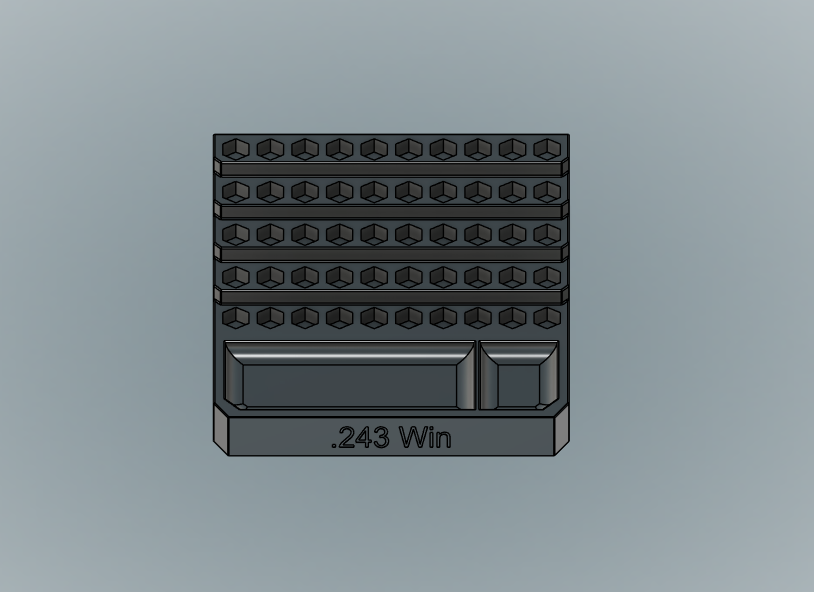 Bleacher Reloading Block .243 Win Dillon Hornady RCBS 3d printed Frankford