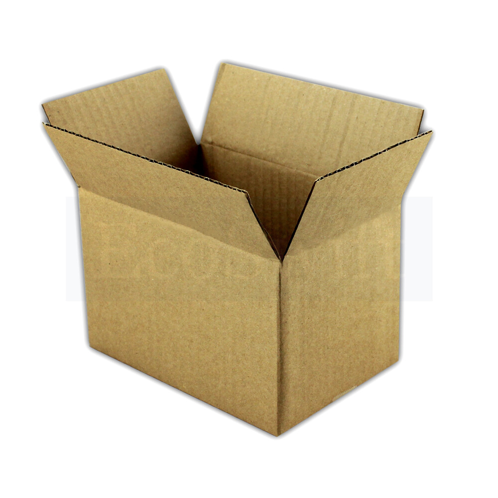 6x4x4 Corrugated Shipping Boxes -100 Boxes EcoSwift Brand