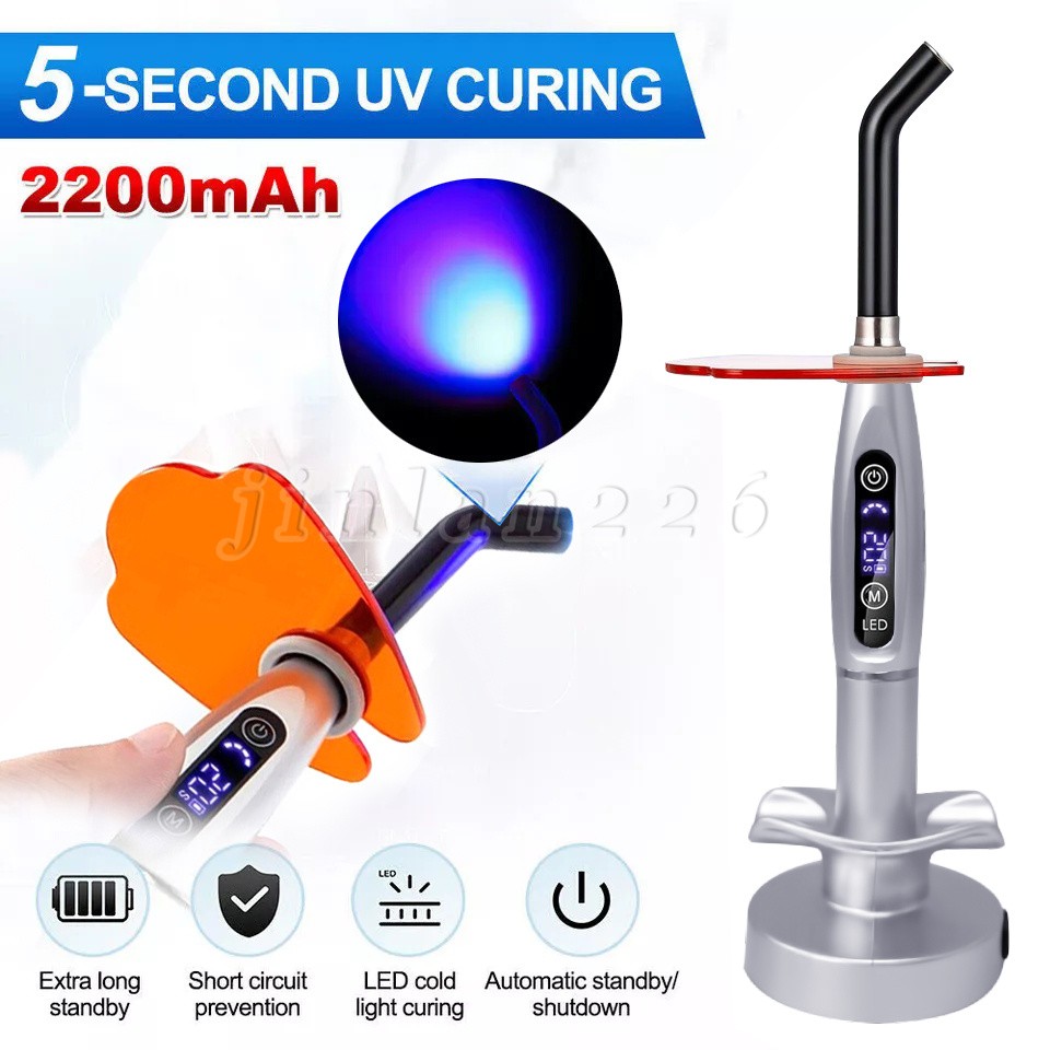 Lots Dental Wireless Cordless LED Curing Light Lamp 2000mw 5W Tool