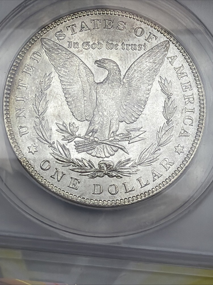 1884 Morgan Silver Dollar ANACS MS63 90% Silver