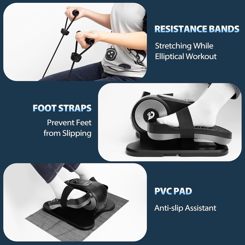Under Desk Eliptical Exerciser with Remote Control Leg Machine As Seen On TV