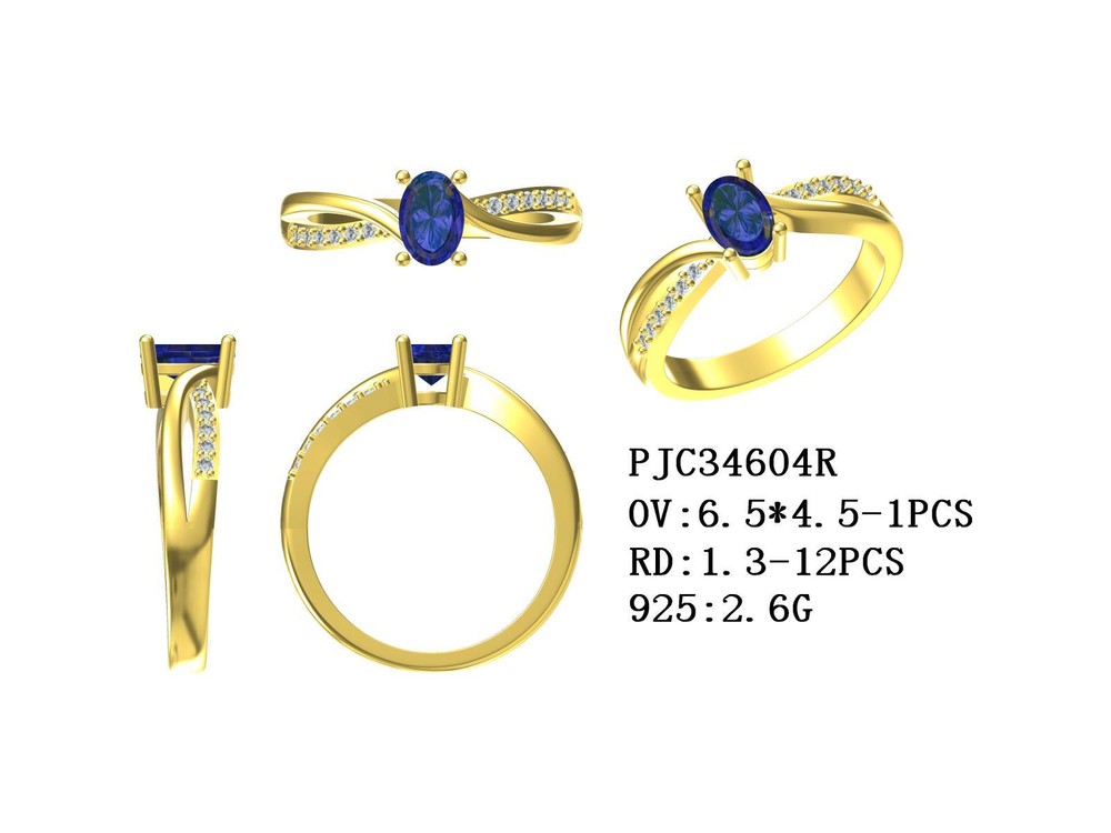 Sterling Silver Semi Mount Ring Setting Oval 6.5x4.5mm