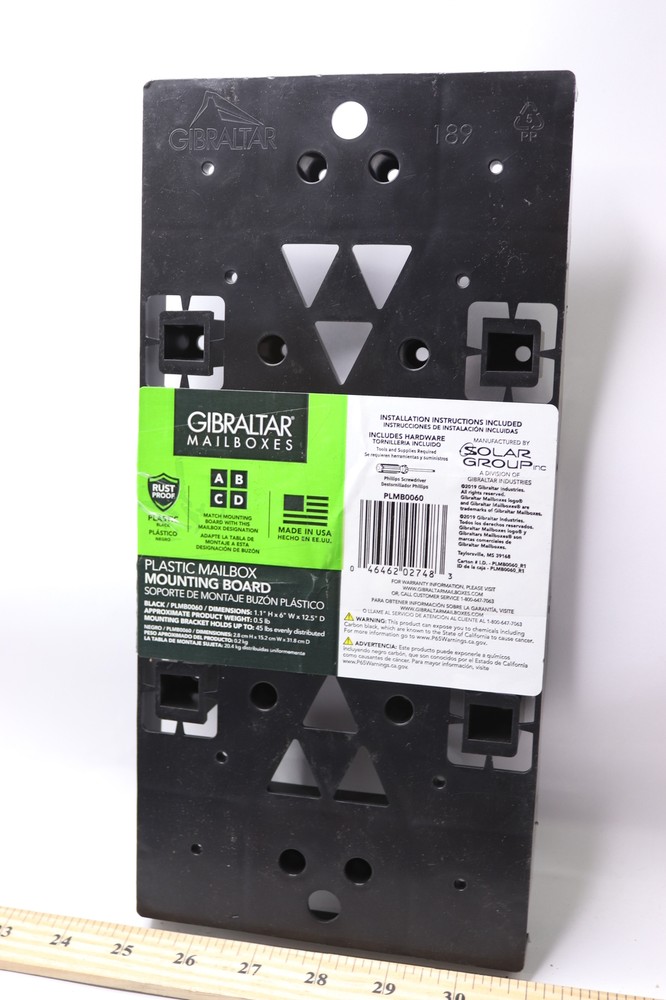 Gibraltar Universal Mounting Board Plastic PLMB0060