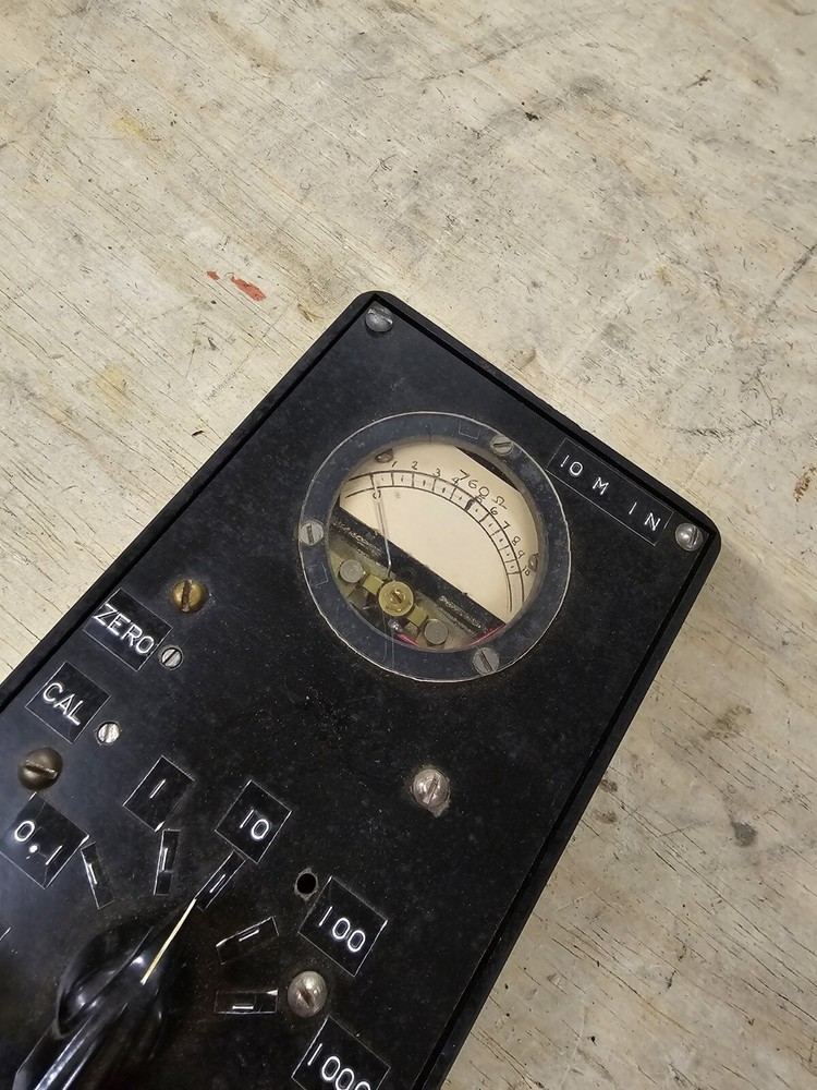 Vintage Ohms Measuring Unit Meter Home Kit
