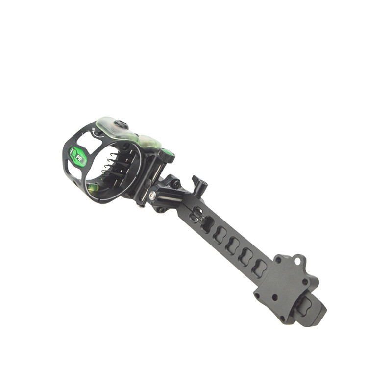 Archery Compound Bow Sight Lock Micro 5 Pin .019" Adjustable Long Pole Hunting