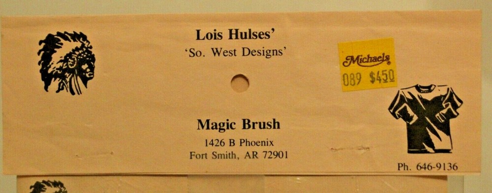 SO WEST DESIGNS by Lois Hulses : "MAGIC BRUSH" Pattern Complete NOS