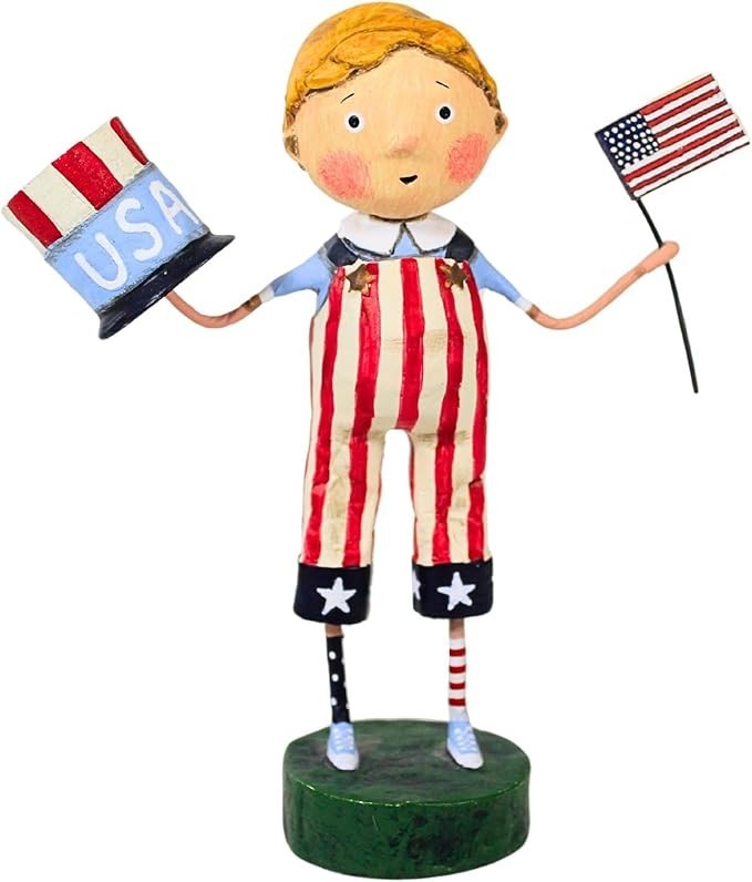 LORI MITCHELL  Land That I Love ~ Americana Figurine ~ 4th of July ~ Summer