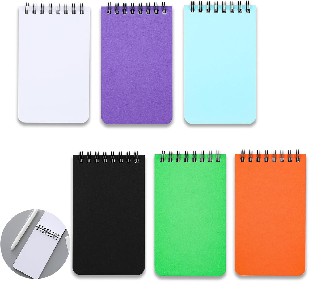 Pocket Notebook Small Notepad Pocket Notepad Small Spiral Notebooks 3X5Inches (6