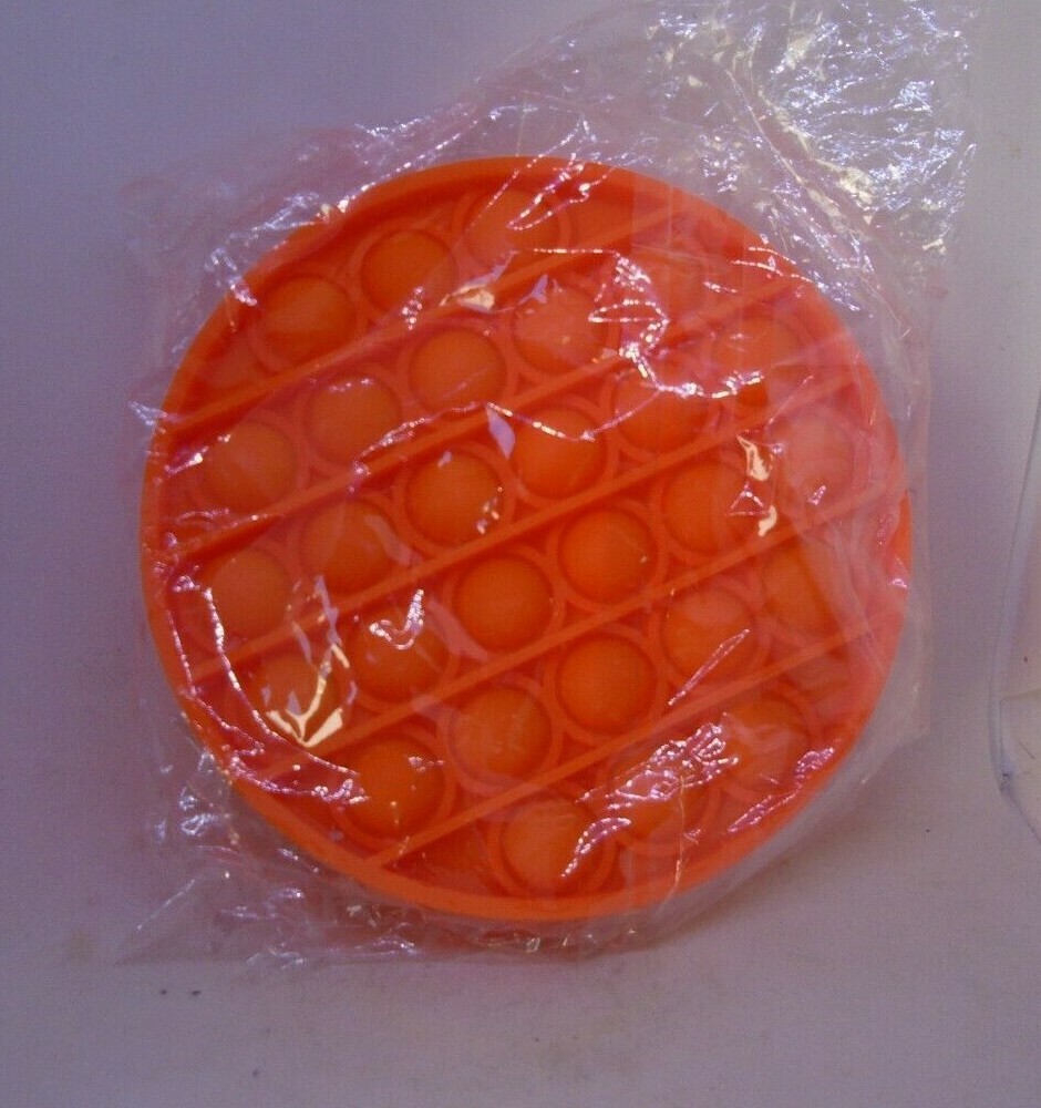 Orange Push Pop Fidget Toy Circle