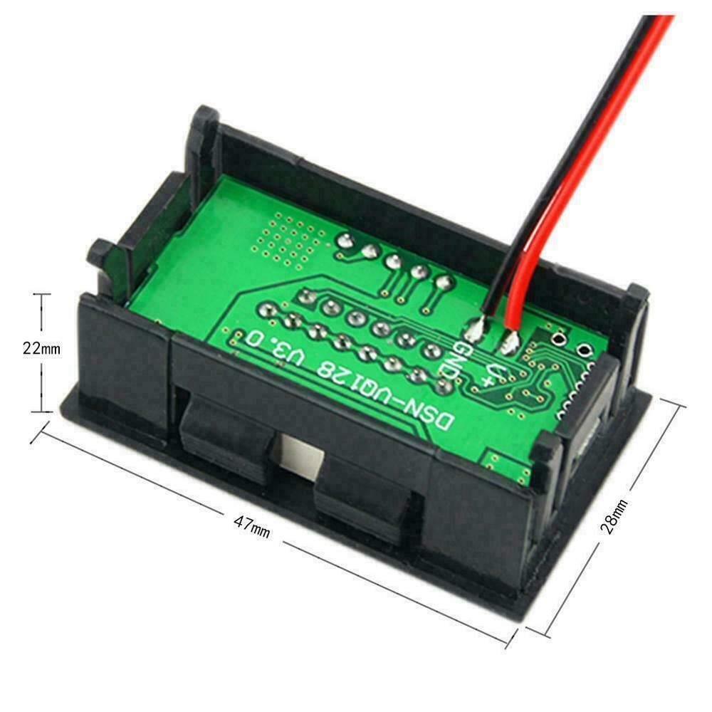 DC Digital Battery Capacity Indicator Voltmeter Voltage Meter Car Tester USB