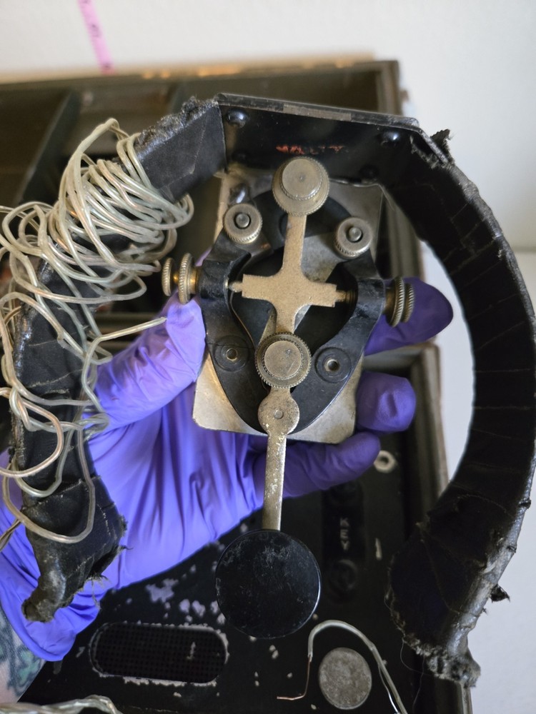 Antique Original World War Two WW2 Era Morse Code Training Machine.