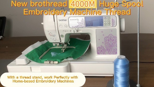 42 Spools 4000M Polyester Embroidery Thread for Commercial & Home Machines