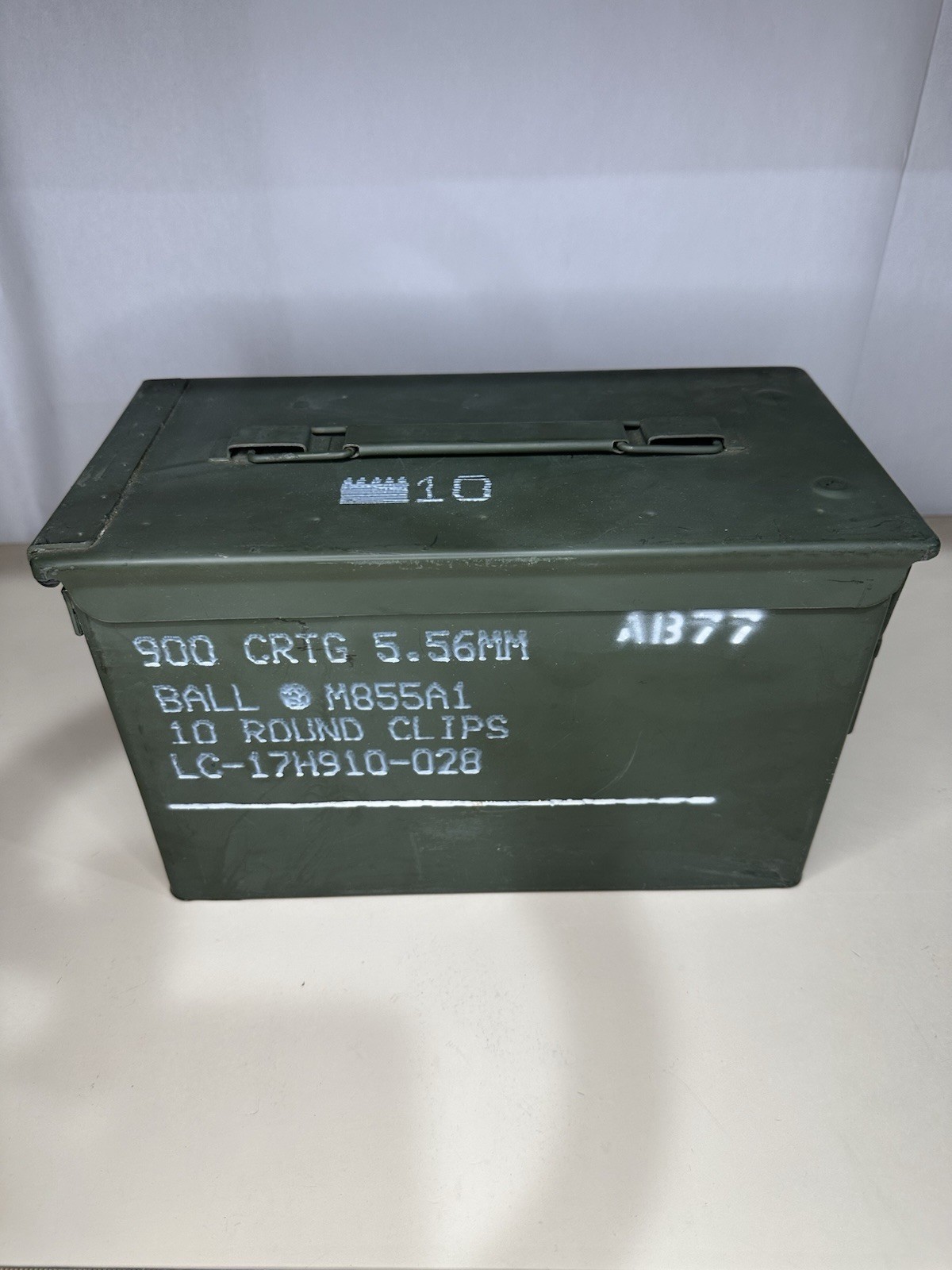 GRADE 1 ORIGINAL .50 CALIBER 5.56MM MILITARY AMMO CAN M2A1 M2A2 50CAL METAL BOX