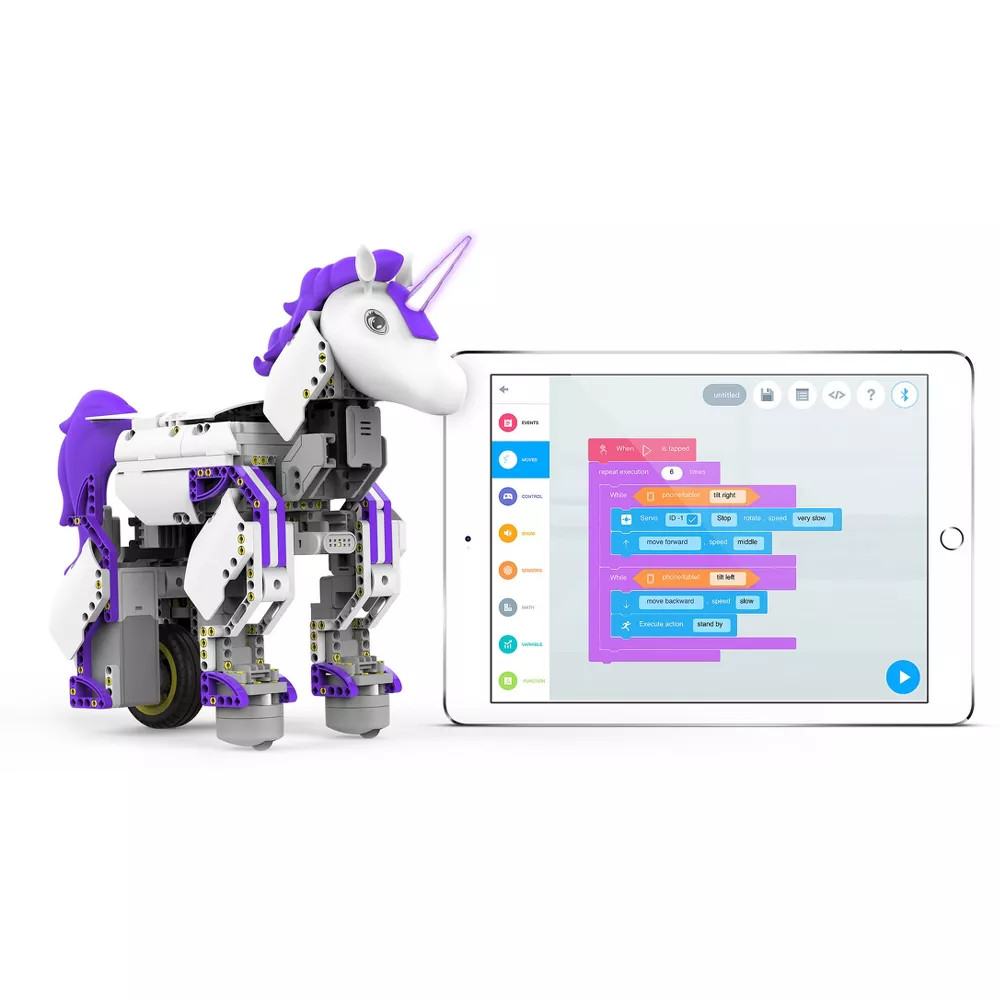 Jimu Robot UnicornBot Kit Buildable Interactive Robots Blockly Coding STEM