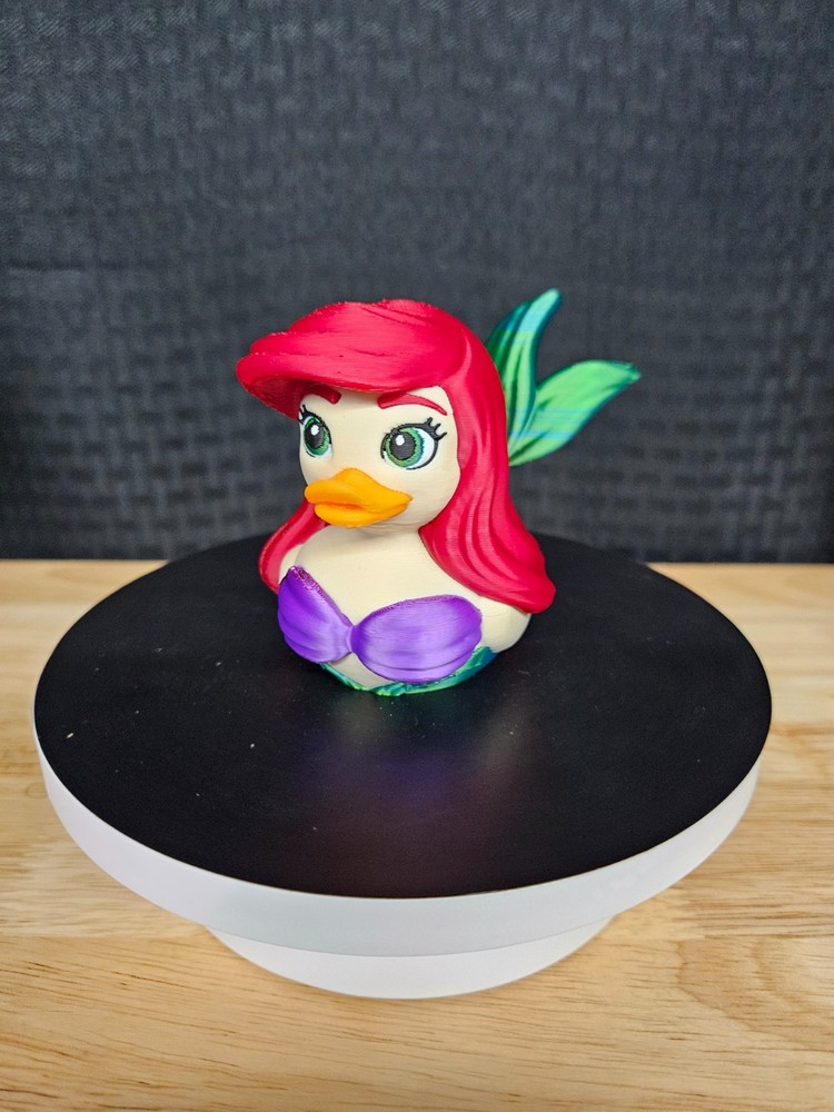 Ariel Duck, Little Mermaid, 3D Printed, Ducks, Ducking, DuckDuckJeep
