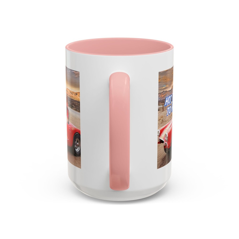Accent Coffee Mug (11, 15oz), Hot Rods to Hell, Corvette