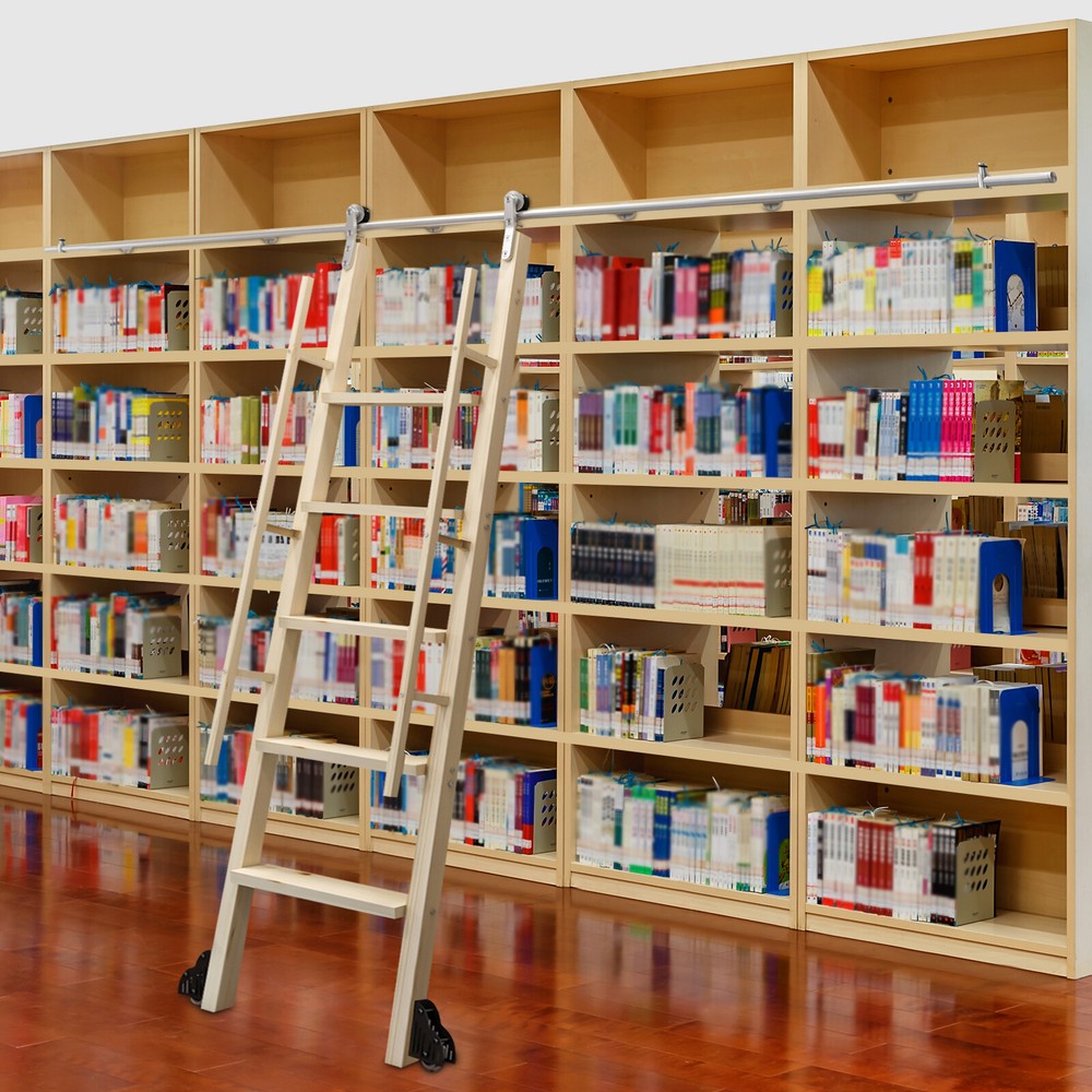 10 ft Stainless Rolling Ladder Hardware Rolling Library Ladder Track Rust-proof