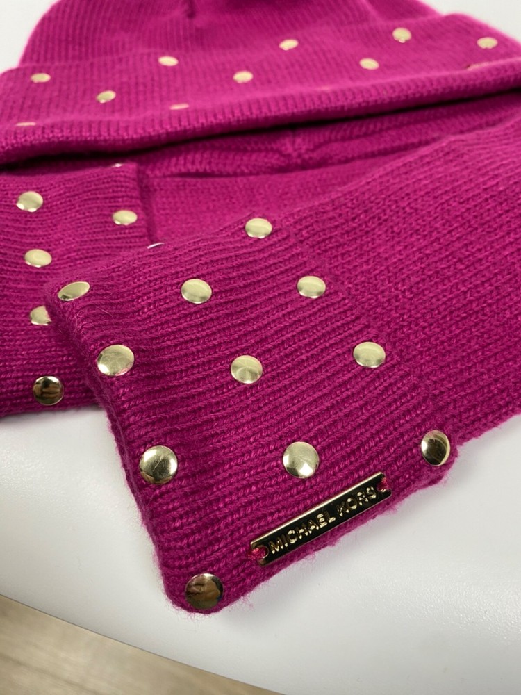 Michael Kors Beanie + Gloves Set