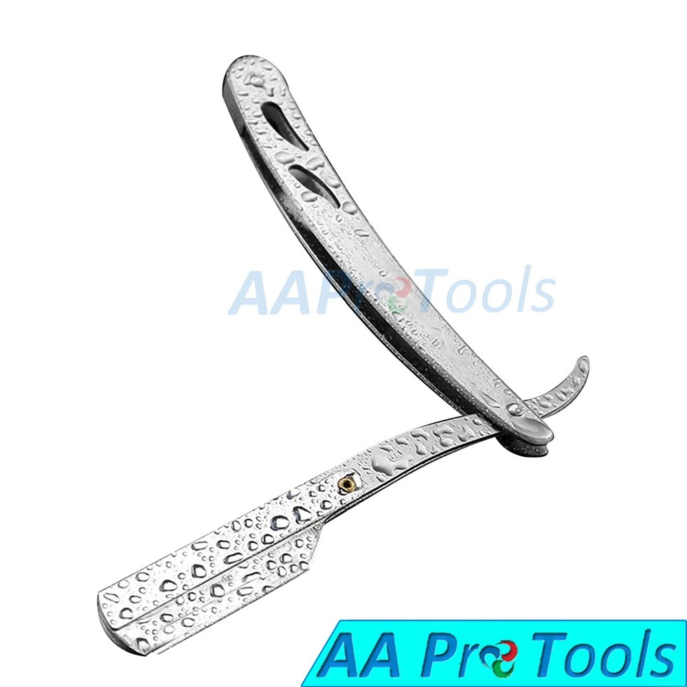 Professional Straight Edge Shaving Razor for Men with 100-Pack Replaceable Blade