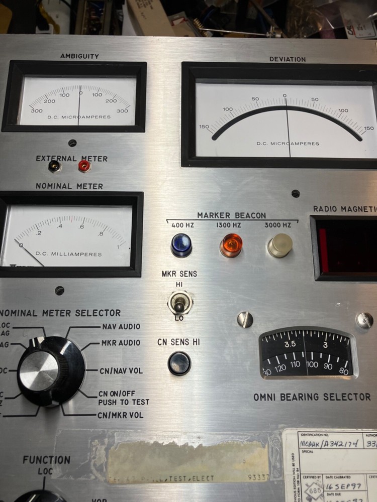 Bendix Avionics RNT-260A VOR ILS Sys Test Panel System 4000951-6001