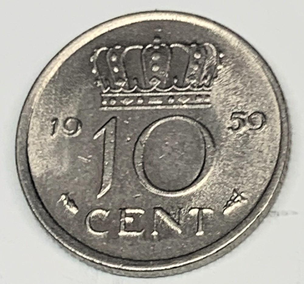 # C6048 NETHERLANDS COIN, TEN CENT 1950