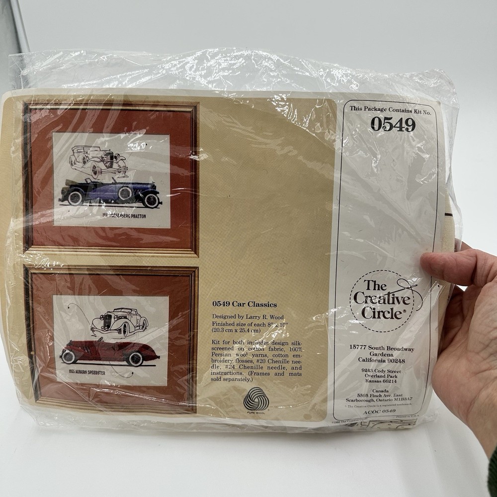 The Creative Circle Car Classics Wall Art Auburn Duesenburg Silk Wool Kit Vin E2