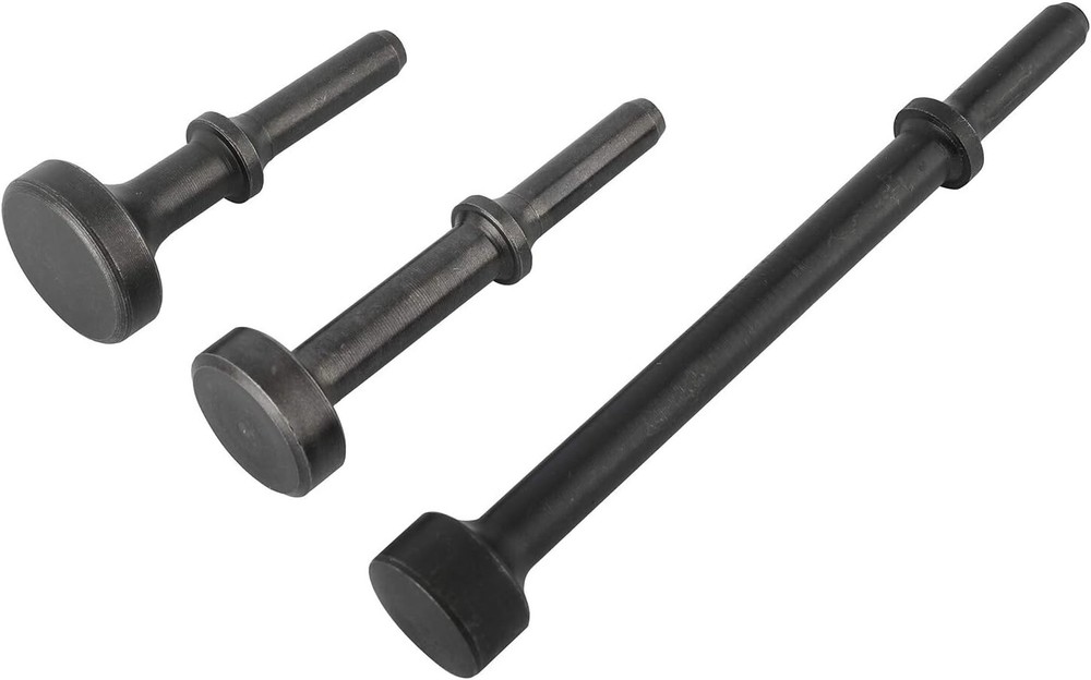 Versatile Pneumatic Chisel Kit with 3 Air Hammer Bits & Spring - 0.401'' Shank